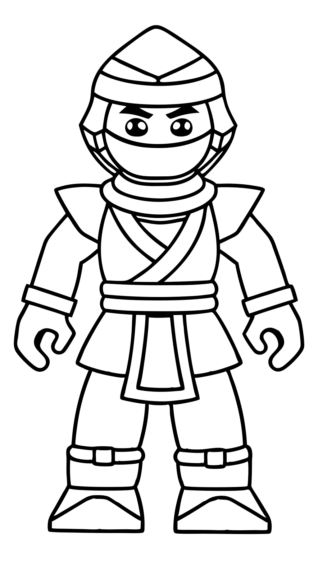 Página para colorear de Ninja LEGO